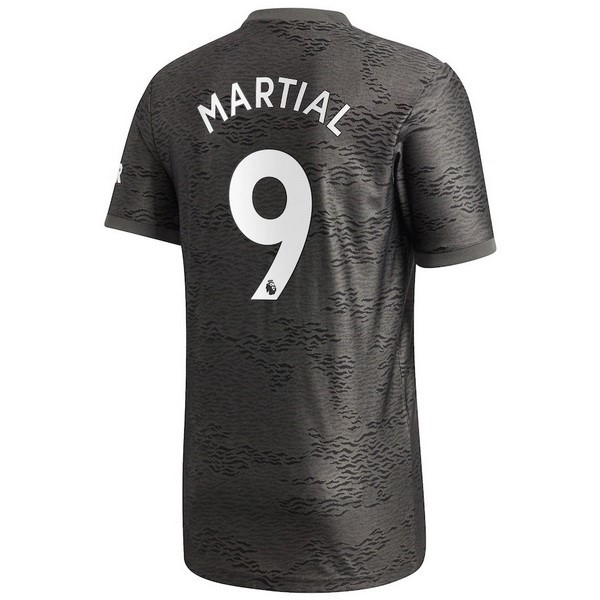 Camiseta Manchester United NO.9 Martial Replica Segunda Ropa 2020/21 Negro